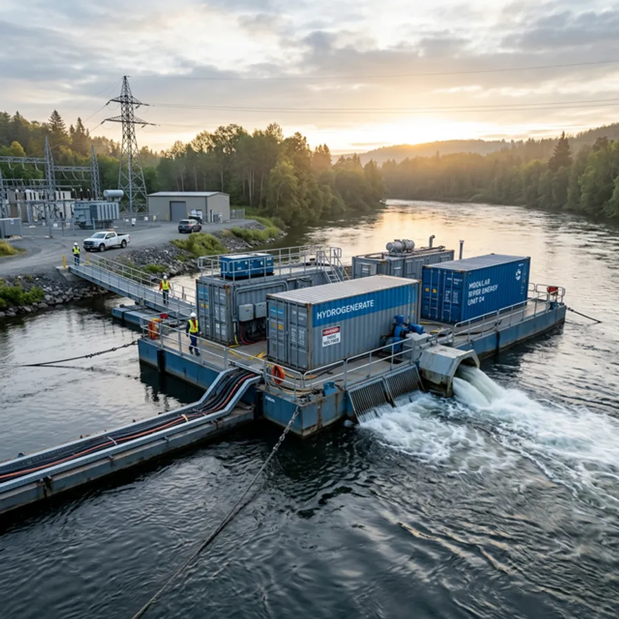 Jak dziala mobilna elektrownia wodna closed-loop