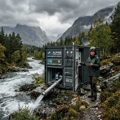 Mobilna elektrownia wodna w obiegu zamknietym dla microgrids, przemyslu i obiektow off-grid 3